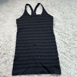 Lululemon Ebb To Street Tank Heathered Black